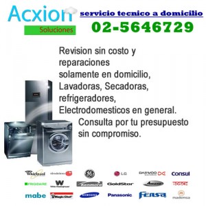 Acxion prestadores de Servicio tecnico en Chile en Santiago |  SERVICIO TECNICO REPARACION DE LAVADORAS PRESUPUESTO GRATIS 02-5646729, reparacion de lavadoras reparacion de refrigeradores reparacion a domicilio