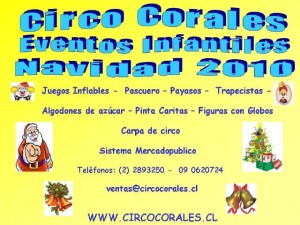 Mauricio Corales prestadores de Servicio tecnico en Chile en Santiago |  Show Infantiles Navidad 2010, Juegos Inflables