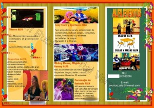 Alfa Eventos Cumplea&ntilde;os prestadores de Servicio tecnico en Chile en Providencia |  Payasitas Hombre Ara&ntilde;a Pricesas Barbies Titeres Magos Lazy Town 2261874, Cumplkea&ntilde;os Infantiles Barney Minnie Mickey Castillos Mesas y Sillas.
