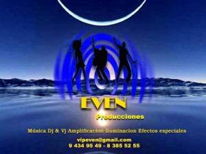 EVEN PRODUCCIONES prestadores de Servicio tecnico en Chile en Las Condes |  fiestas, eventos, matrimonios, aniversarios, celebraciones, AMPLIFICACION, ILUMINACION, FIESTAS, CUMPLEA&Ntilde;OS, MATRIMONIOS