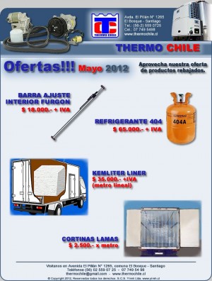 THERMO CHILE prestadores de Servicio tecnico en Chile en El Bosque |  REPUESTOS THERMOKING Y CARRIER, THERMO CHILE
