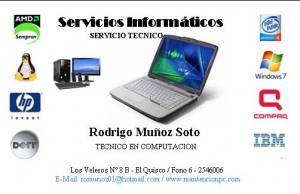 Servicios Informaticos Anuncios gratis en El Quisco |  reparacion computadores , Algarrobo, Mirasol, El Quisco, Isla Negra, El Tabo