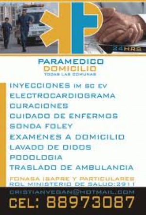 CRISTIAN VEGA prestadores de Servicio tecnico en Chile en La Reina |  AMBULANCIA A DOMICILIO FONO 8580008, AMBULANCIA PARA EVENTOS DEPORTIVO, MUSICAL