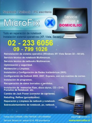 microfixchile Anuncios gratis en Lo Barnechea |  Reparacion de Notebook a domicilio venta de pantallas notebook, Ampliacion de redes inalambricas wifi