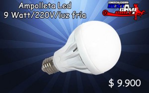 RENTAGAME CHILE prestadores de Servicio tecnico en Chile en Santiago |  Ampolleta led/9watt/220v/luz fr&iacute;a precio oferta : $ 9.900, Iluminacion led