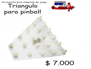 RENTAGAME CHILE prestadores de Servicio tecnico en Chile en La Cisterna |  Triangulo para maquina de juego pinball/precio: $ 7.000 pesos, Maquinas de juego/rentagame: accesorios,repuestos, servicio tecnico
