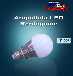 Rentagame chile prestadores de Servicio tecnico en Chile en Santiago |  Ampolleta led  rentagame 5w/220v luz fria/luzcalida /aluminio $ 3.262, Iluminacion led, ahorre hasta un 90% de energia electrica