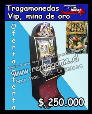 Rentagame chile prestadores de Servicio tecnico en Chile en La Cisterna |  Tragamonedas vip rentagame /mina de oro/sin billetero, Rentagame: maquinas de juego,accesorios, repuestos y serv. tecnico