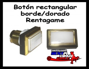 Rentagame chile prestadores de Servicio tecnico en Chile en La Cisterna |  Boton rectangular borde/dorado-maquinas de juego-envios a todo chile, Rentagame: maquinas de juego,accesorios, repuestos y serv. tecnico