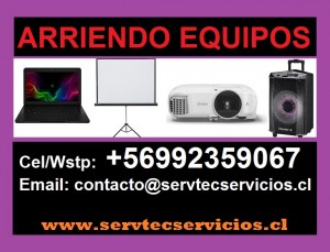 SERVTEC    prestadores de Servicio tecnico en Chile en Vi&ntilde;a del Mar |  Arriendo proyector tel&oacute;n notebook computadores amplificaci&oacute;n impresora, +56992359067  arriendo alquiler equipos vi&ntilde;a del mar valpara&iacute;so