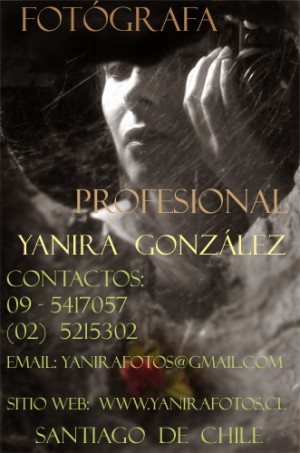 Yanira Gonz&aacute;lez Fuentes prestadores de Servicio tecnico en Chile en San Miguel |  Fotograf&iacute;a profesional,fotograf&iacute;a de retratos,fotograf&iacute;a publicitaria,, fotograf&iacute;as en  estudio y terreno, fotografias ambientadas, books modelos