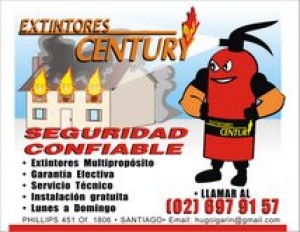 TOM&Atilde;S GIRAUD G. prestadores de Servicio tecnico en Chile en Santiago |  EXTINTORES CENTURY SEGURIDAD CONFIABLE, FUEGO - INCENDIO - APAGAR