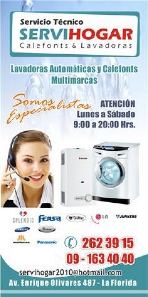 C R I S T I A N    L O P E Z  prestadores de Servicio tecnico en Chile en La Florida |  REPARACION DE CALEFONTS & LAVADORAS EN LA FLORIDA, TRABAJAMOS EN DOMICILIO